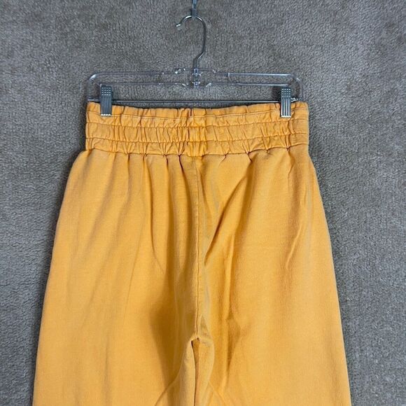 UO Out From Under Sweatpants Womens Small Mustard High Rise Pull On Crop Lounge - Picture 8 of 12